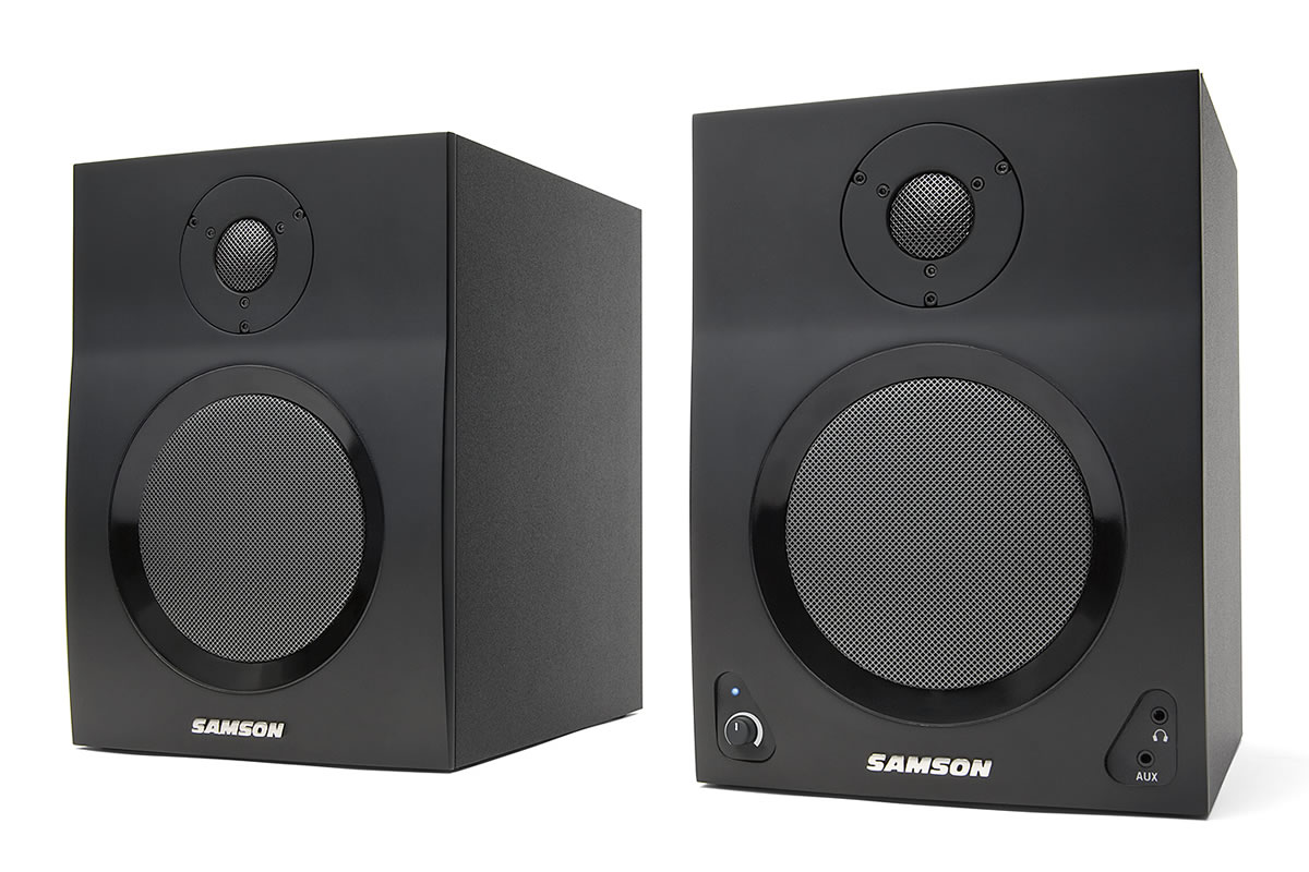 Samson MediaOne BT5 2-way active Bluetooth speakers - front view